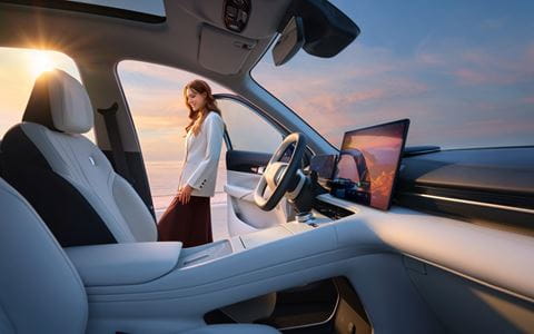 Geely E5 - Panoramic Front Cabin View