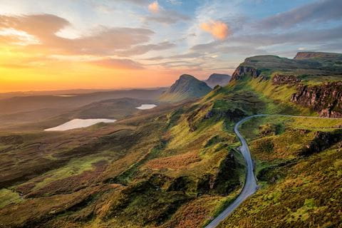 paisaje carretera escocia