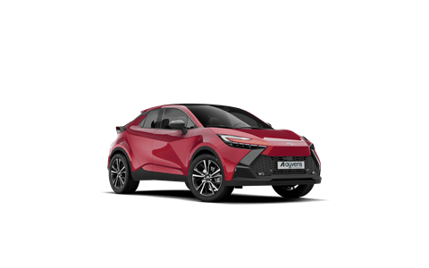 Voiture Toyota CHR en rouge