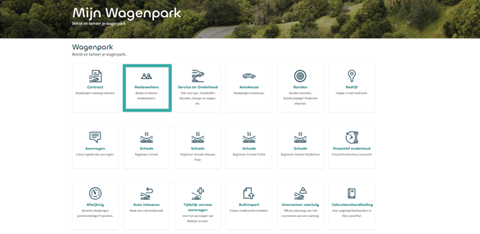 Medewerkers hoofdscherm nm