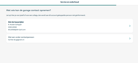 5 - Kies een contactpersoon