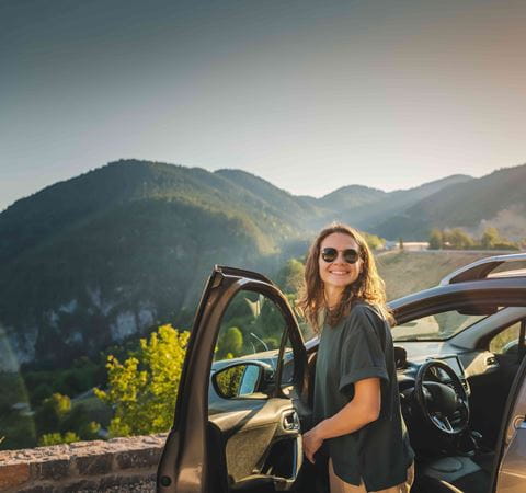 Break in the mountains