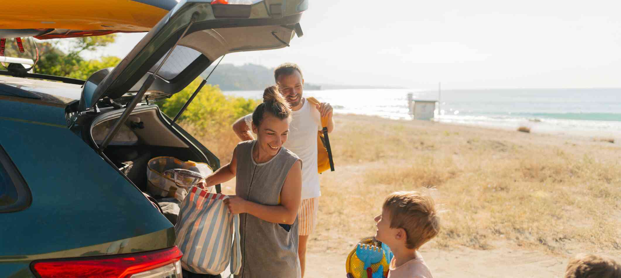 Family on summer holiday