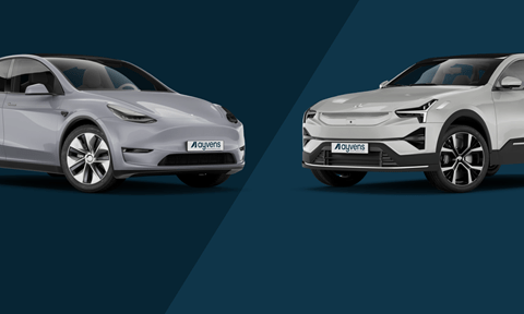 Ayvens Comparison card Tesla Model Y vs Polestar 32x