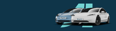 Ayvens  Comparison header  Tesla Model 3 old vs Tesla Model 3 new2x