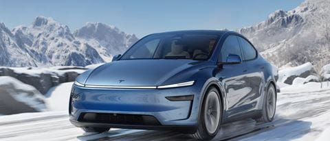 Tesla Model Y Tesla Model Y front snow