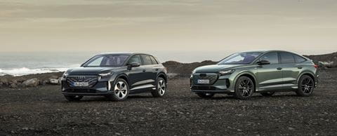 Audi Q4 e-tron two colors