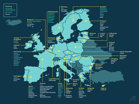 trends and projections of low emission zones in Europe