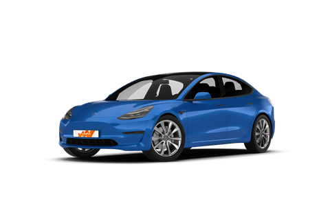 tesla 3 blue