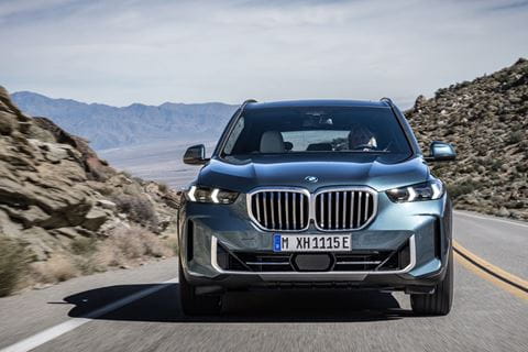 BMW X5 front road and mountain