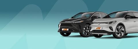 Header image toyotaa bz4x vs vw id4